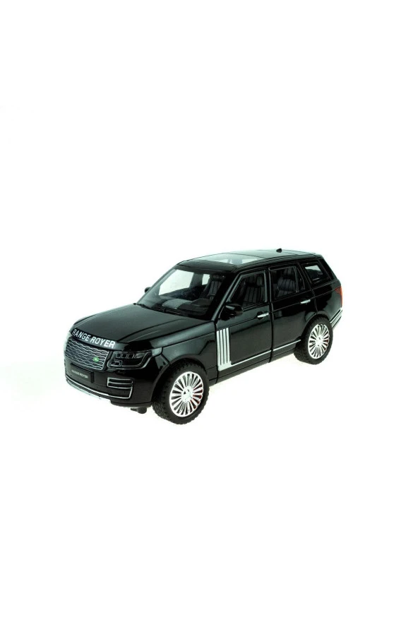 1:24 Ölçek Metal Model Super Suv Çek Bırak Işıklı Sesli Siyah ürün görseli 1