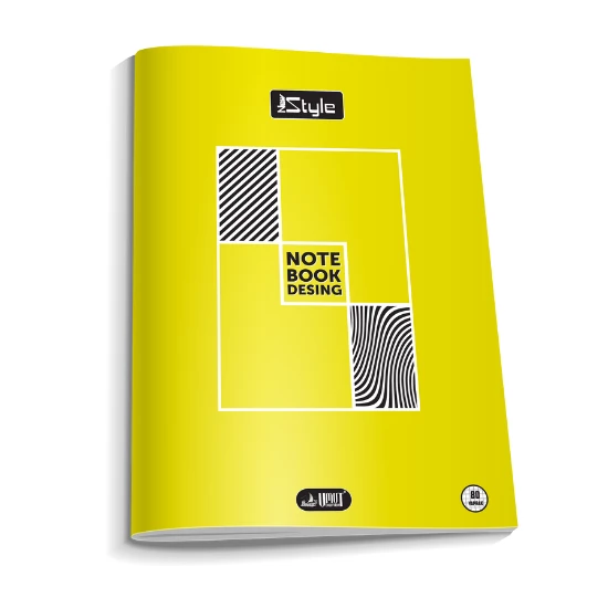 a4 boy plastik kapak 60  yaprak çizgili defter kenarı kırmızı çizgili 1 adet newstyle ürün görseli 1