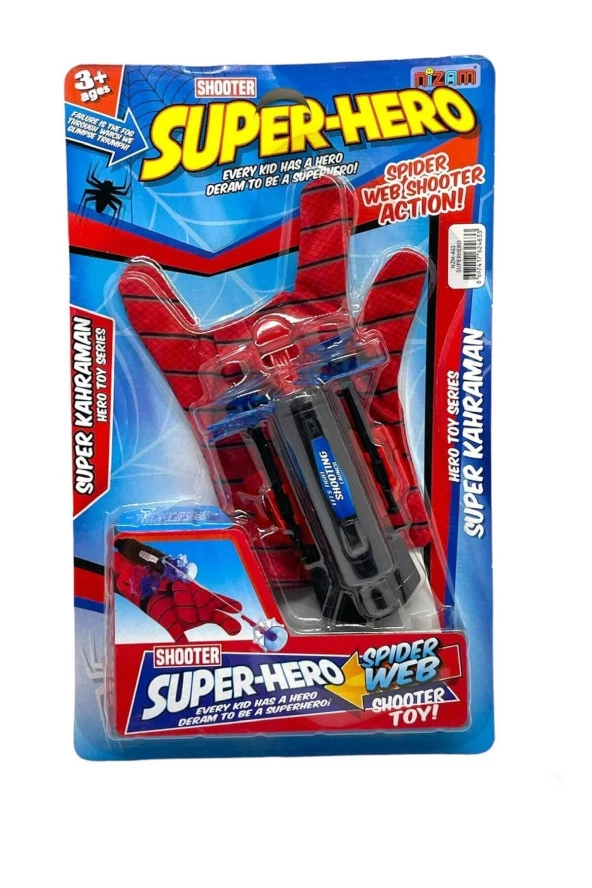 Örümcek Adam Atıcı Eldiven Spiderman Oyuncak Yapışan Oklar Fırlatıcı Spıder ürün görseli 1