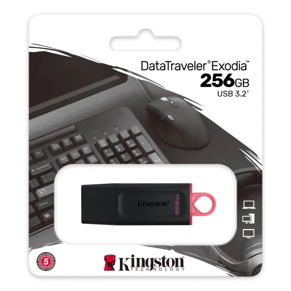KINGSTON 256GB USB3.2 DTX/256GB USB BELLEK - Resim 3