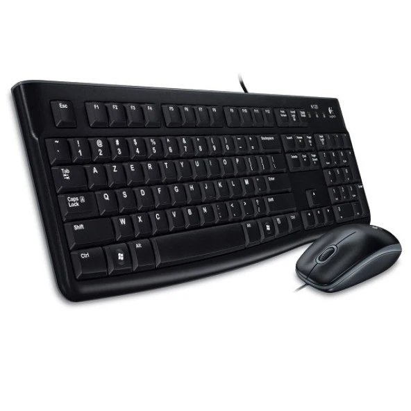 LOGITECH MK120 USB Q Trk Siyah Multimedya Klavye - Mouse Set 920-002560 - Resim 2