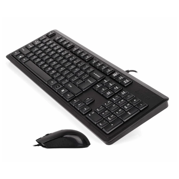 A4 TECH KR-9276 USB Q Trk Optic Mouse Suya Dayanıklı Siyah Multimedya Klavye - Mouse Set - Resim 4