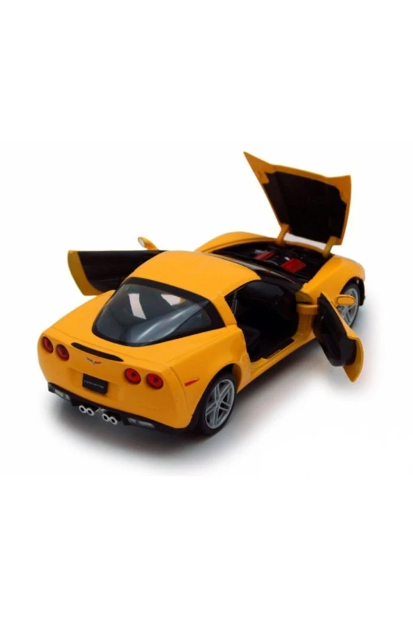 Chevrolet Corvette 2007 Model 1/24 Ölçek Diecast Model Araba - Resim 3