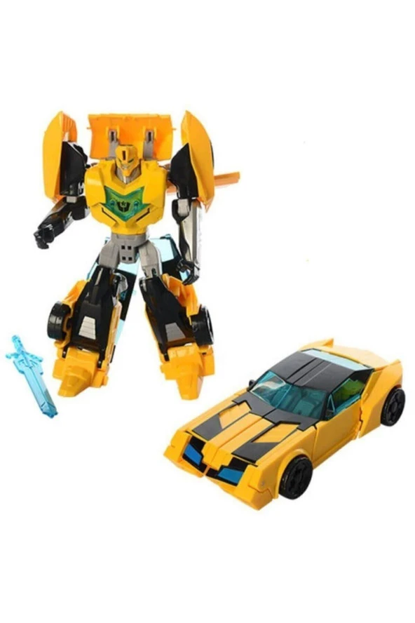 T-warrior Metal Gövdeli Dönüşebilen Robot J8018a ürün görseli 1