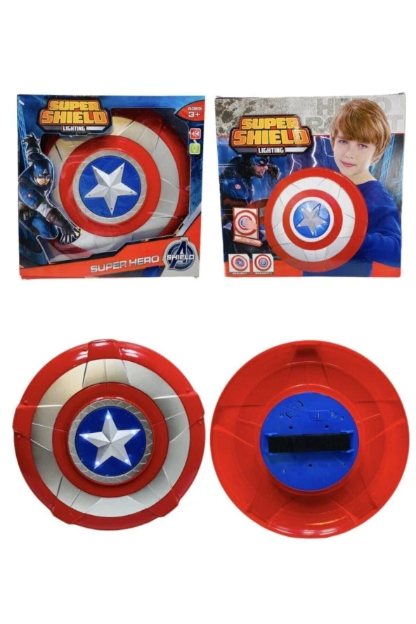 Captain America Kaptan Amerika Işıklı Sesli Kalkan ürün görseli 1