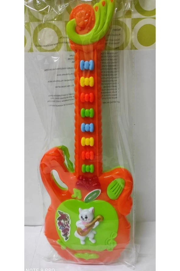 Oyuncak Gitar Pilli Sesli Işıklı Müzikli Eğitici Oyuncak Müzik Aleti ürün görseli 1