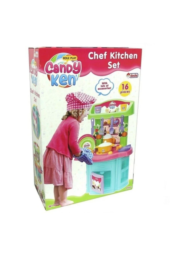 Candy Ken Şef Mutfak Seti - Resim 2
