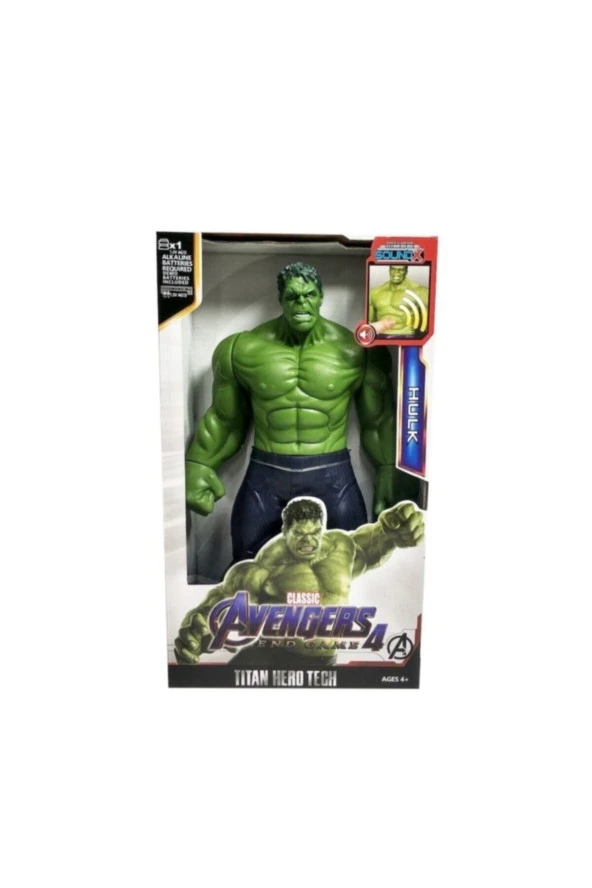 Süper Kahraman Hulk Sesli Et Dolgu 30 cm ürün görseli 1