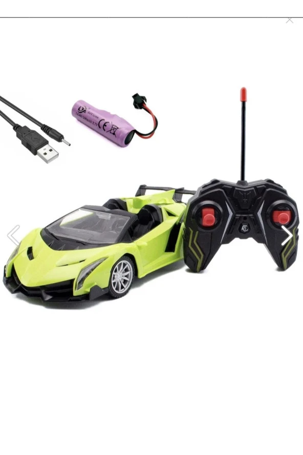 Drift Car Şarjlı Uzaktan Kumandalı Üstü Açık Lamborghini Araba Farı Işıklı ürün görseli 1