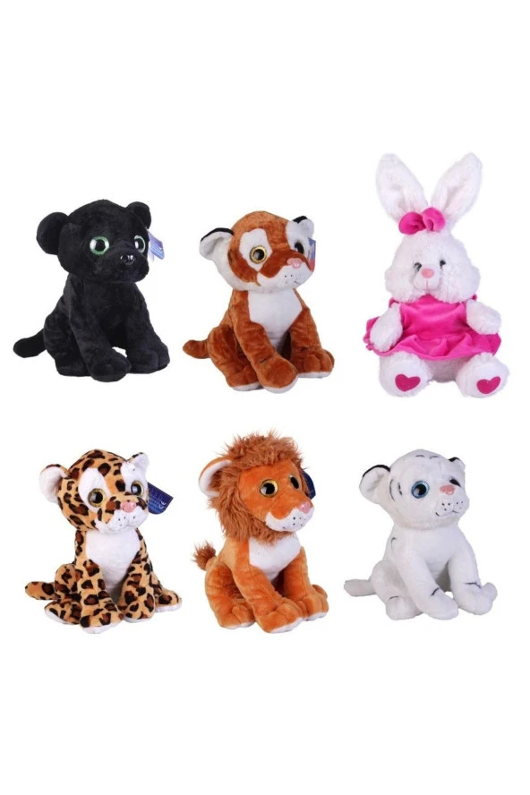 Peluş Halley Iri Gözlü Yaban Hayvanlar 35 Cm ürün görseli 1