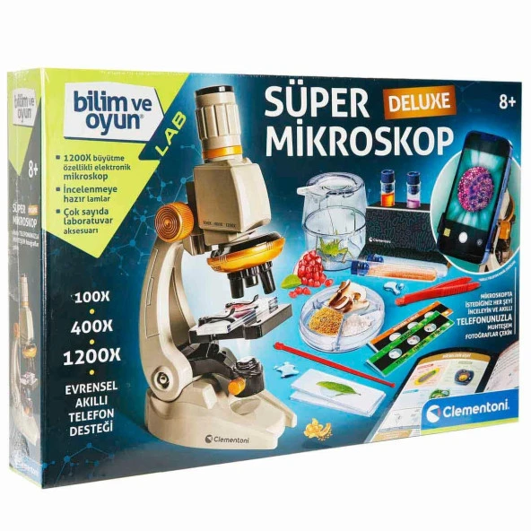 Clementoni Bilim ve Oyun: Süper Mikroskop Delüks ürün görseli 1