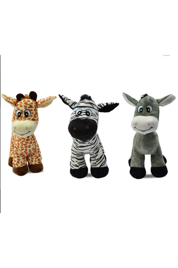 Peluş Oyuncak sevimli Eşşek 30 Cm - Resim 4