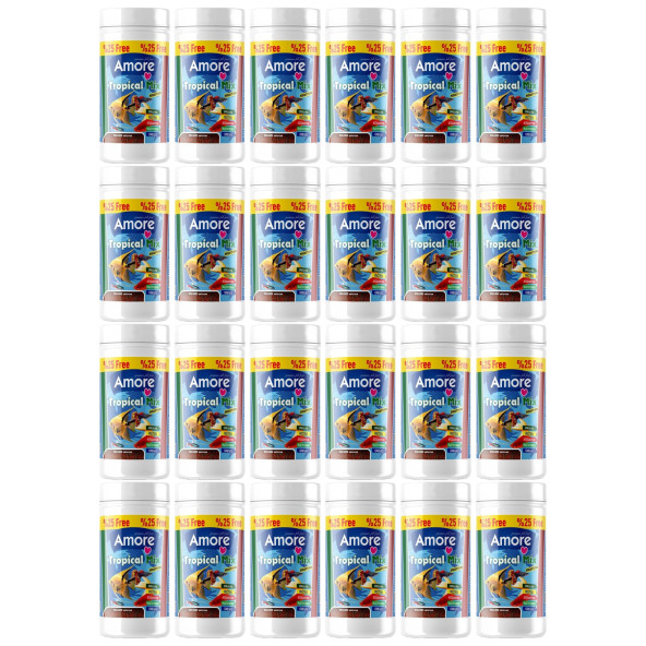 Amore Tropical Mix Selection 24x125ml Tropikal Akvaryum Balık Yemi ürün görseli 1