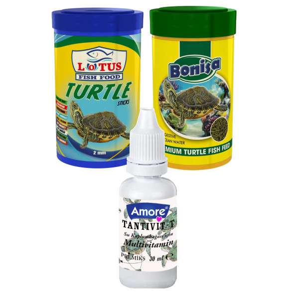 Lotus Turtle Food Sticks 100ml, Bonisa 100ml Su Kaplumbağası Yüzen Yemi, Multivitamin ürün görseli 1