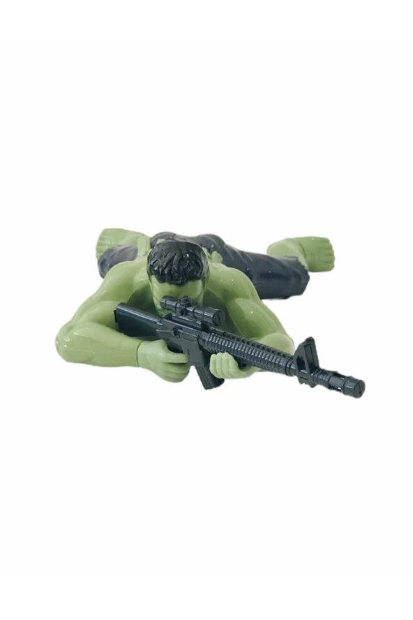 Yerde Sürünen Sesli Işıklı Asker Hulk Oyuncak ürün görseli 1