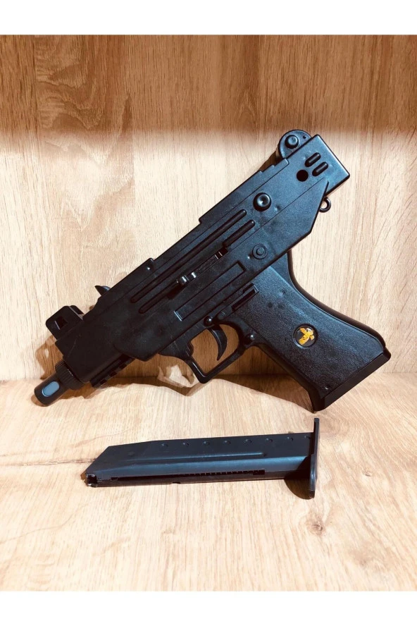 Boncuklu Uzi Silah + 21 Paket Mermi - Resim 5