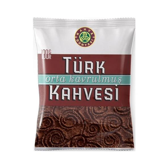 Kahve Dünyası Orta Kavrulmuş Türk Kahvesi 100 gr 24'lü ürün görseli 1
