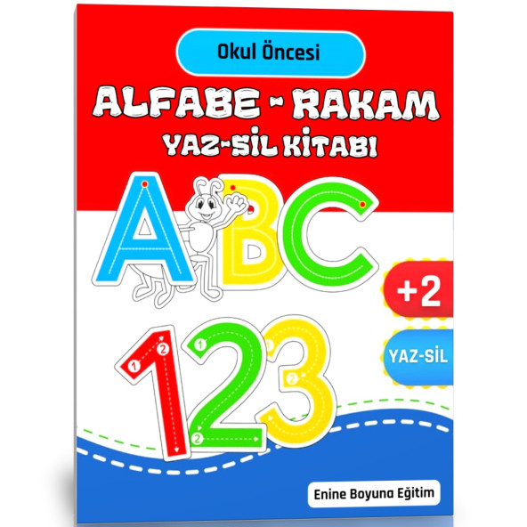 Okul Öncesi Alfabe-RAKAM YAZ-SİL Kitabı ürün görseli 1