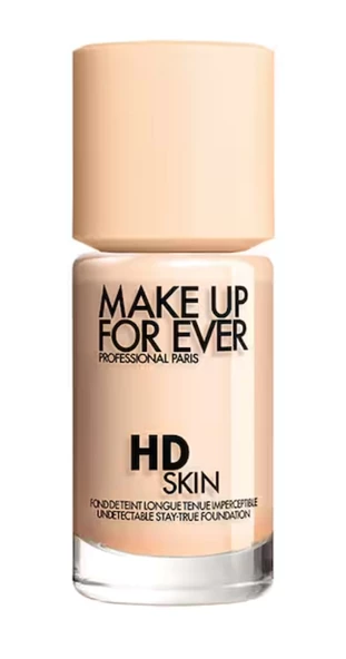MAKE UP FOR EVER HD Skin 1R02 - Gözle görülmeyen uzun süre kalıcı fondöten 30 ML ürün görseli 1