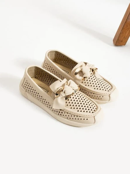Feles Delikli Loafer Kadın Babet - Resim 7