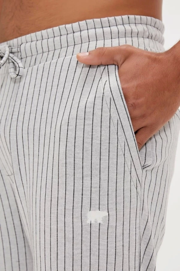 Bad Bear Homer Off-White Men's Pants - Resim 3
