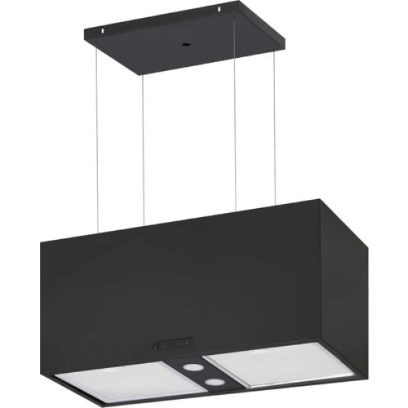 Gl General Gld 1070Sa Elegance 70 Cm Ada Siyah Davlumbaz ürün görseli 1