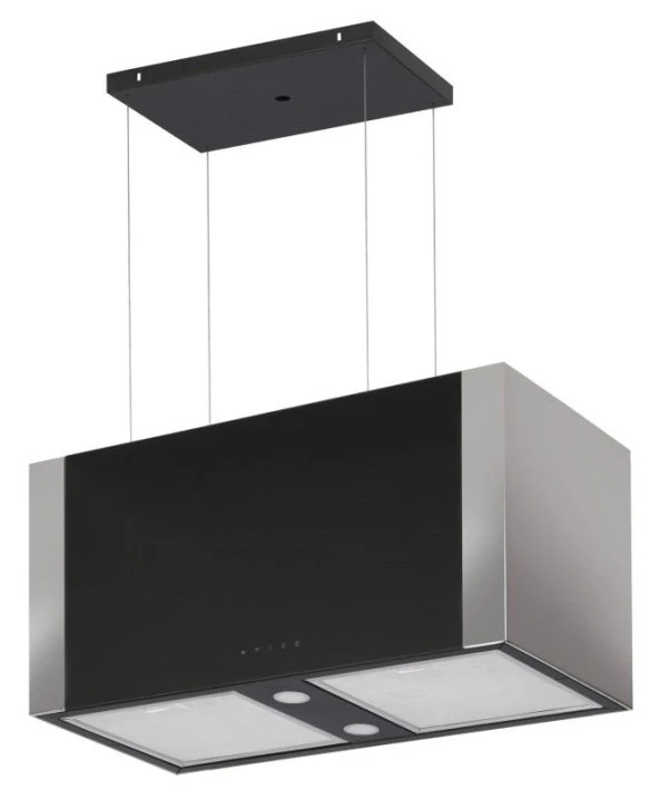 GL General GLD T60X Elegance 70 cm Ada Siyah Inox Davlumbaz ürün görseli 1