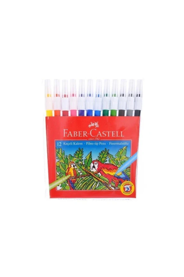 Faber-Castell Keçeli Kalem Yıkanabilir 12'Li ürün görseli 1