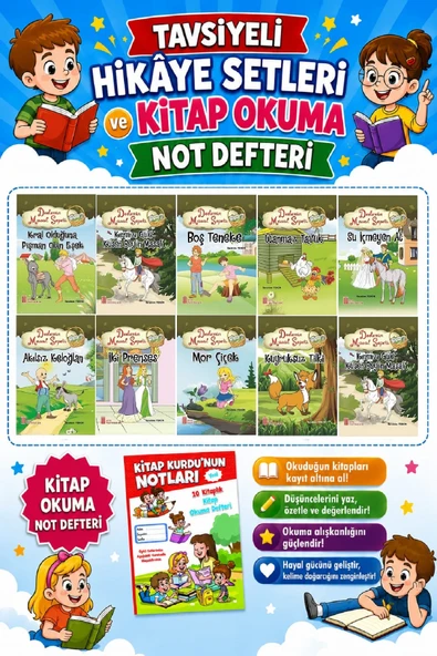 Ata 2.Sınıflar İçin Dedemin Masal Sepeti Öykü Dizisi + Kitap Okuma Not Defteri ürün görseli 1