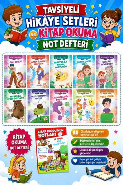 Ata 2.Sınıflar İçin Dostluk Dizisi + Kitap Okuma Not Defteri ürün görseli 1