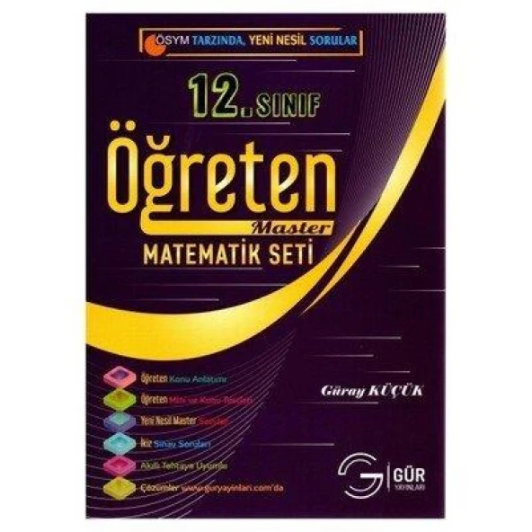 12. Sınıf Öğreten Master Matematik Seti Gür Yayınları ürün görseli 1