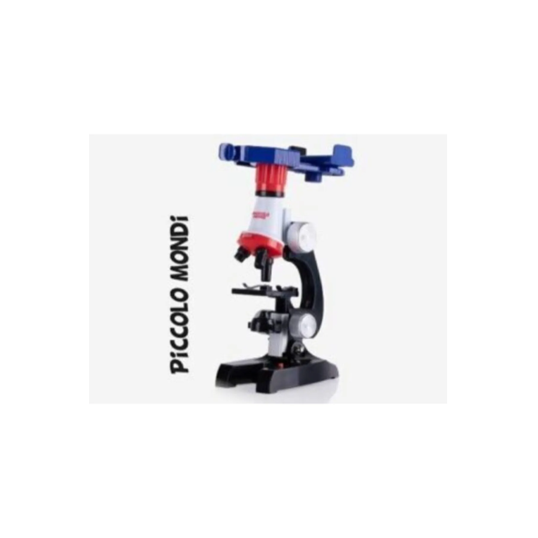 Piccolo Mondi Eğitici Mikroskop Kiti Zoom Led Işıklı 100x 400x 1200 C2136 ürün görseli 1