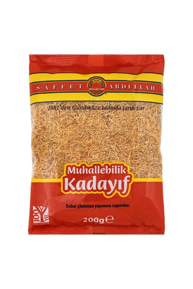 SAFFET ABDULLAH MUHALLEBİLİK KADAYIF 200 GR - Resim 2