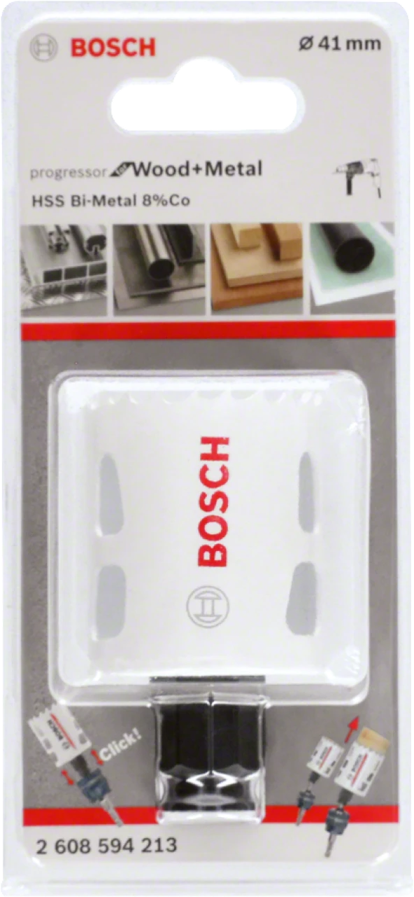 Bosch - Yeni Progressor Serisi Ahşap ve Metal için Delik Açma Testeresi (Panç) 41 mm ürün görseli 1