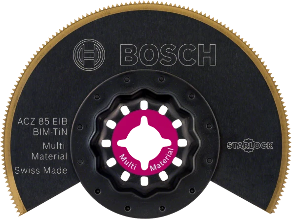 Bosch - Starlock - ACZ 85 EIB - BIM-TIN Çoklu Malzeme İçin Segman Testere Bıçağı, Bombeli 10'lu ürün görseli 1