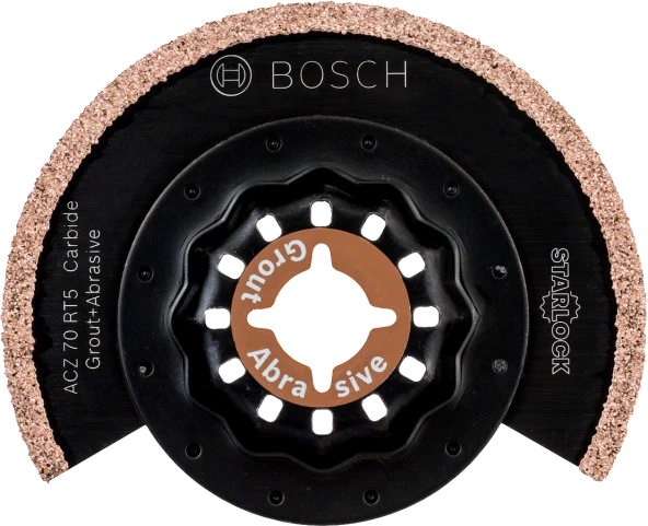 Bosch - Starlock - ACZ 70 RT5 - Carbide RIFF Zımpara Uçlu Dar Kesim Segman Testere Bıçağı 50 Kum Kalınlığı 1'li ürün görseli 1