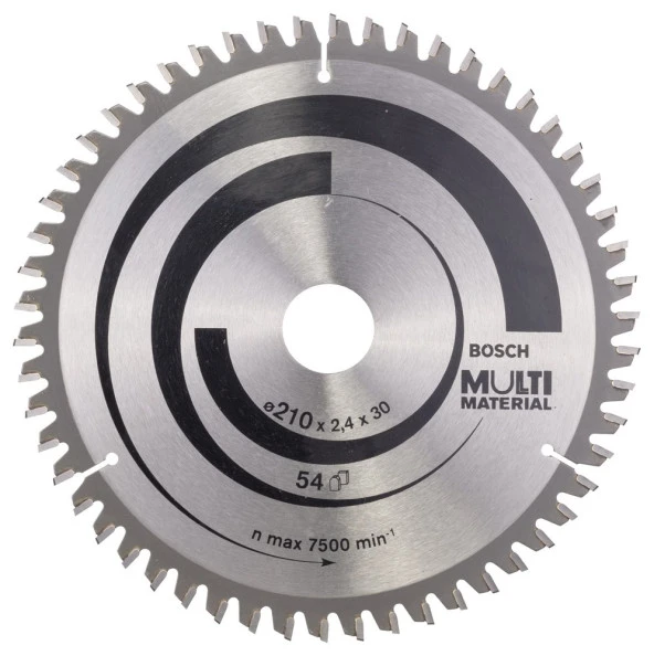 Bosch - Standard for Serisi Çoklu Malzeme için Daire Testere Bıçağı 210*30 mm 54 Diş ürün görseli 1