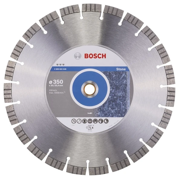 Bosch - Best Serisi Taş İçin Elmas Kesme Diski 350 mm 2608602648 ürün görseli 1