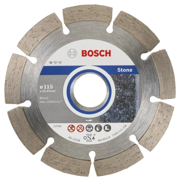 Bosch - Standard Seri Taş İçin, 9+1 Elmas Kesme Diski Set 115 mm ürün görseli 1