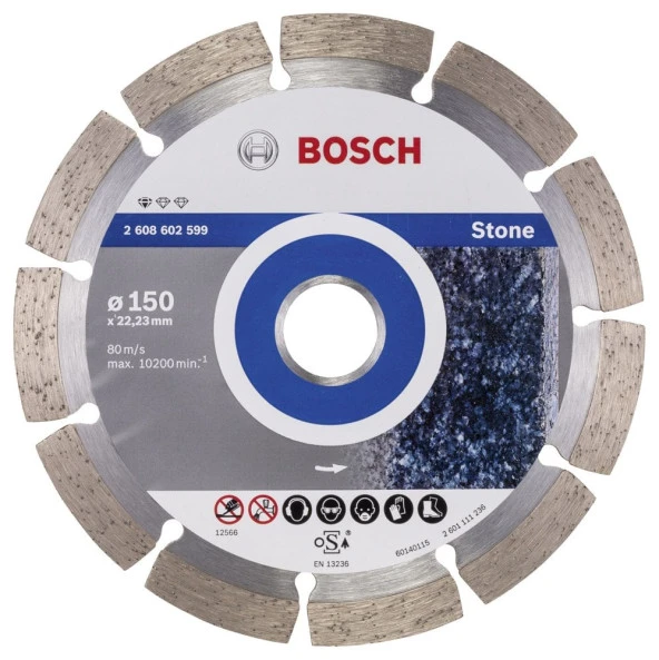 Bosch - Standard Seri Taş İçin Elmas Kesme Diski 150 mm ürün görseli 1