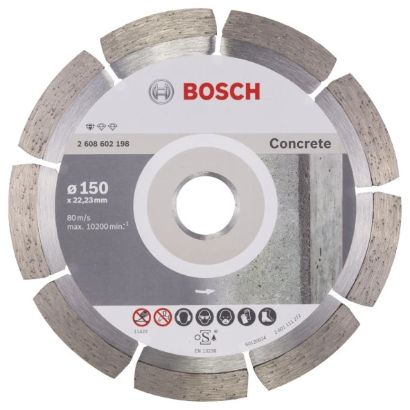 Bosch - Standard Seri Beton İçin Elmas Kesme Diski 150 mm ürün görseli 1