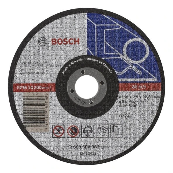 Bosch - 150*2,5 mm Expert Serisi Düz Metal Kesme Diski (Taş) ürün görseli 1