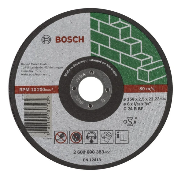 Bosch - 150*2,5 mm Expert Serisi Düz Taş Kesme Diski (Taş) ürün görseli 1