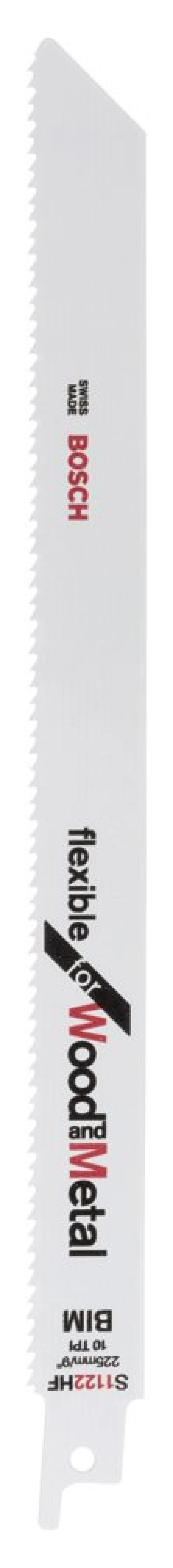 Bosch - Flexible Serisi Ahşap Ve Metal için Panter Testere Bıçağı S 1122 HF - 100'lü ürün görseli 1