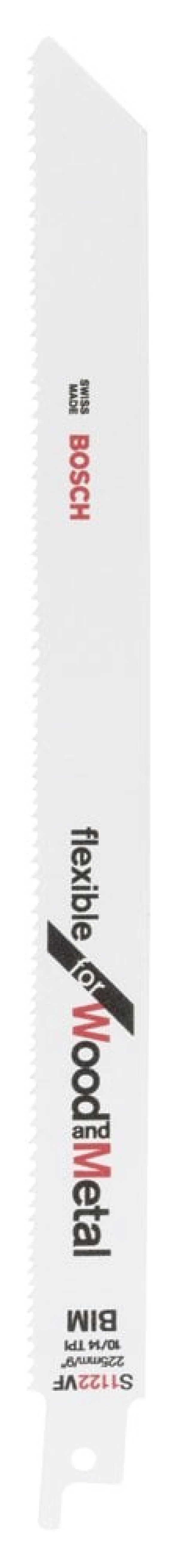 Bosch - Flexible Serisi Ahşap Ve Metal için Panter Testere Bıçağı S 1122 VF - 25'li ürün görseli 1