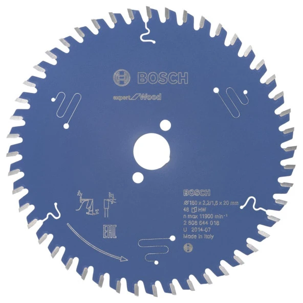 Bosch - Expert Serisi Ahşap için Daire Testere Bıçağı 160*20 mm 48 Diş ürün görseli 1