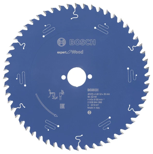 Bosch - Expert Serisi Ahşap için Daire Testere Bıçağı 235*30 mm 56 Diş ürün görseli 1