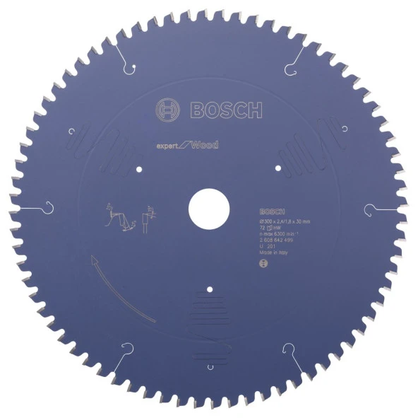 Bosch - Expert Serisi Ahşap için Daire Testere Bıçağı 300*30 mm 72 Diş ürün görseli 1