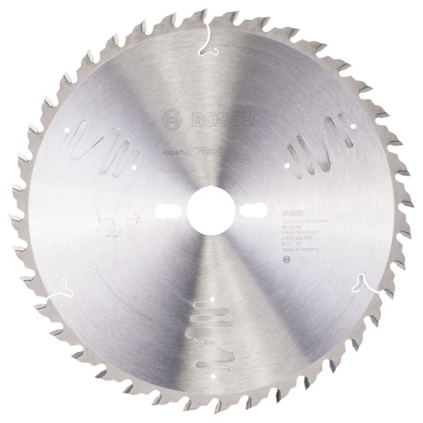 Bosch - Expert Serisi Ahşap için Daire Testere Bıçağı 250*30 mm 40 Diş ürün görseli 1
