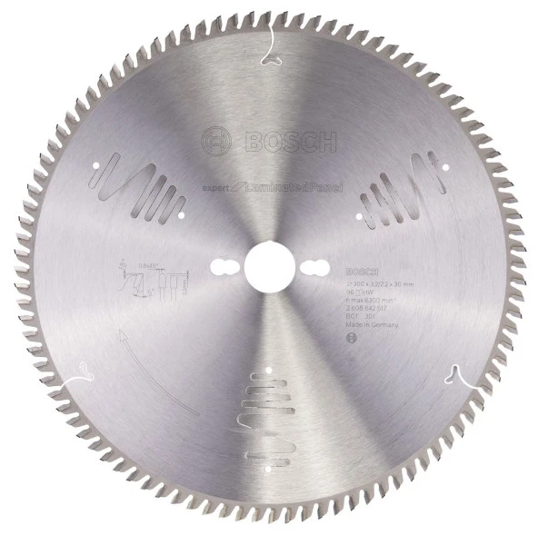 Bosch - Expert Serisi Lamine Panel için Daire Testere Bıçağı 300*30 mm 96 Diş ürün görseli 1